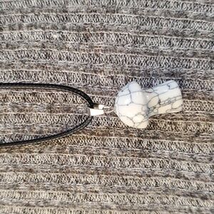 Glass mushroom necklace